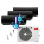 TCL Duo-Split Wand Airco black