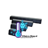 Rubberen huismerk opstellingsbalken 600 x 230x200 voor uw airco of warmtepomp