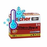 Fischer duopower plug 100 stuks per verpakking 6x30 