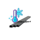 Antraciet Tecnosystemi Optima leidinggoot T102 lengte van 2m (102 x 66mm)