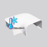 Tecnosystemi Optima platte bocht 90&deg; CP62 Zuiverwit RAL9010
