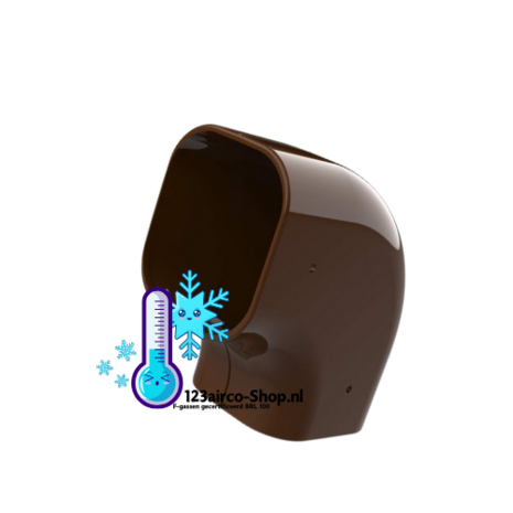 Tecnosystemi Excellens platte bocht 90&deg; CP100 Bruin RAL8017