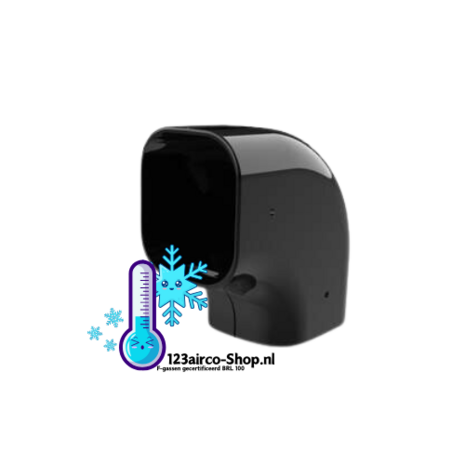 Tecnosystemi Excellens platte bocht 90&deg; CP72 Zwart RAL9005