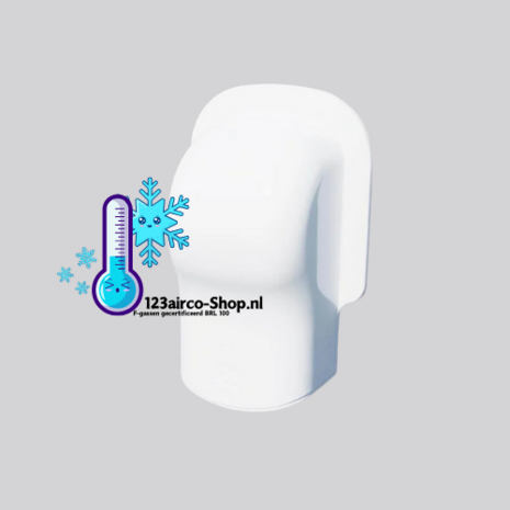 Tecnosystemi Optima muur afdekkapTM62 Zuiverwit RAL9010