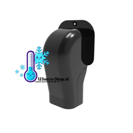 Bestel de Technosystemi Excellens muurdoorvoer TM72 in Zwart RAL9005 bij 123airco-shop.nl. Duurzaam, UV-bestendig en eenvoudig 